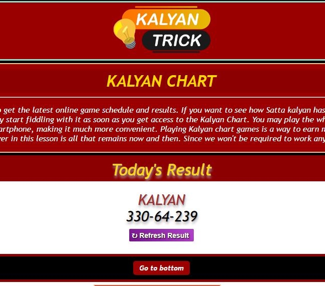 Kalyan Chart